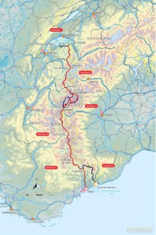 The GR5 Trail - Through the French Alps: From Lake Geneva to Nice, including GR52 to Menton (Cicerone Guides) - Paddy Dillon [KSIĄŻKA]