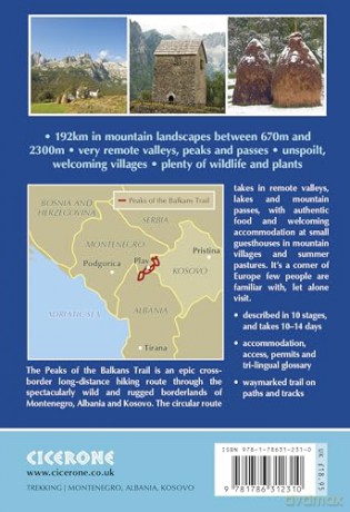 The Peaks of the Balkans Trail: Montenegro, Albania and Kosovo (Cicerone Guides) - Rudolf Abraham [KSIĄŻKA]