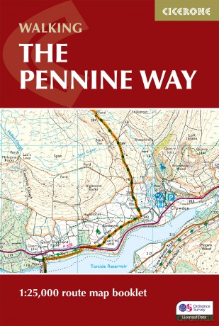 Walking the Pennine Way Map Booklet: 1:25,000 OS Route Mapping (Cicerone Guides) - Paddy Dillon [KSIĄŻKA]
