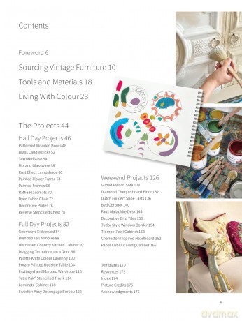 Annie Sloan Colourful Living: 30 creative upcycling paint projects for your home - Annie Sloan [KSIĄŻKA]