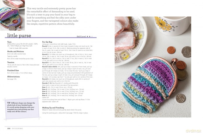 Crocheted Bags, Totes and Purses: 35 projects to make: Crochet your own colourful and unique accessories - Emma Friedlander-Collins [KSIĄŻKA]