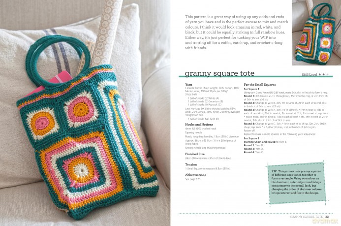 Crocheted Bags, Totes and Purses: 35 projects to make: Crochet your own colourful and unique accessories - Emma Friedlander-Collins [KSIĄŻKA]