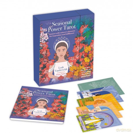Seasonal Power Tarot: Includes a full deck of 78 specially commissioned tarot cards and a 64-page illustrated book - Leah Vanderveldt [KSIĄŻKA]