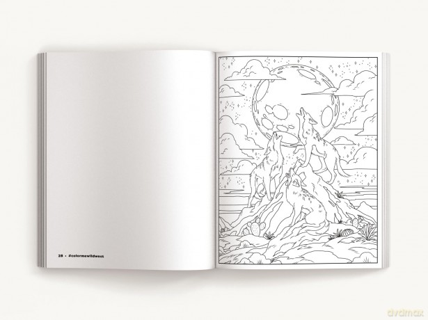 Color Me Wild West: Saddle Up for 50 Adventurous Coloring Pages (Color Me Coloring Books) - Editors of Cider Mill Press [KSIĄŻKA]