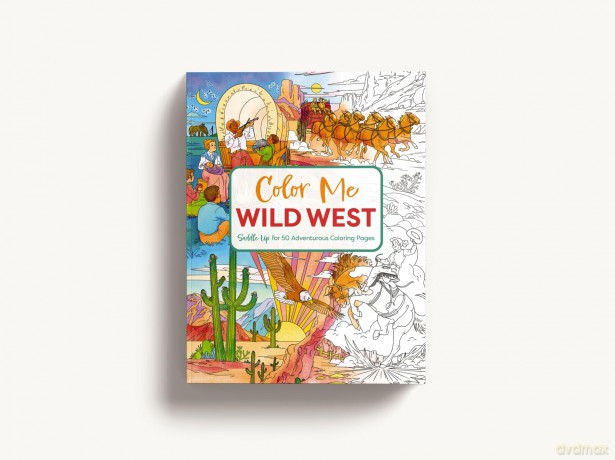 Color Me Wild West: Saddle Up for 50 Adventurous Coloring Pages (Color Me Coloring Books) - Editors of Cider Mill Press [KSIĄŻKA]