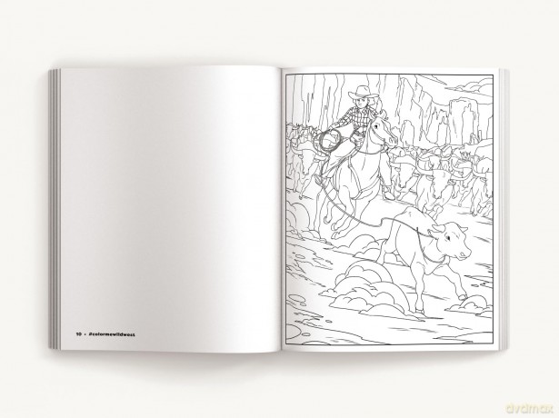 Color Me Wild West: Saddle Up for 50 Adventurous Coloring Pages (Color Me Coloring Books) - Editors of Cider Mill Press [KSIĄŻKA]