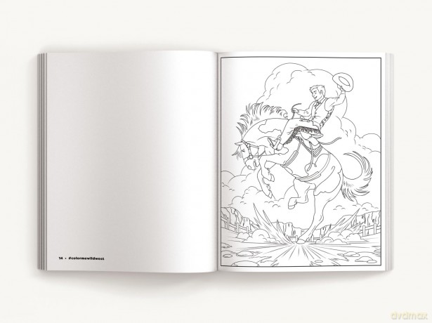 Color Me Wild West: Saddle Up for 50 Adventurous Coloring Pages (Color Me Coloring Books) - Editors of Cider Mill Press [KSIĄŻKA]