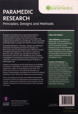 Paramedic Research - Principles, Designs and Methods - Julia Williams [KSIĄŻKA]