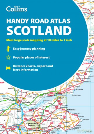 Collins Handy Road Atlas Scotland: Clear and detailed map of Scotland in a handy size - Collins Maps [KSIĄŻKA]
