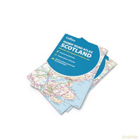 Collins Handy Road Atlas Scotland: Clear and detailed map of Scotland in a handy size - Collins Maps [KSIĄŻKA]