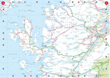 Collins Handy Road Atlas Scotland: Clear and detailed map of Scotland in a handy size - Collins Maps [KSIĄŻKA]
