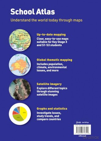Collins School Atlas: Ideal for learning at school and at home (Collins School Atlases) - Collins Maps [KSIĄŻKA]