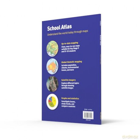 Collins School Atlas: Ideal for learning at school and at home (Collins School Atlases) - Collins Maps [KSIĄŻKA]