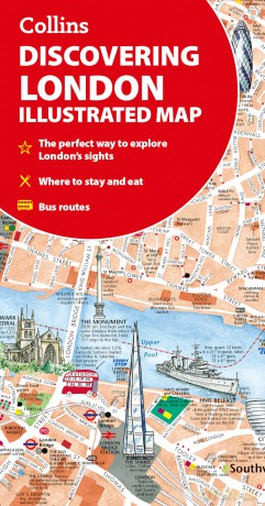 Discovering London Illustrated Map - Dominic Beddow [KSIĄŻKA]