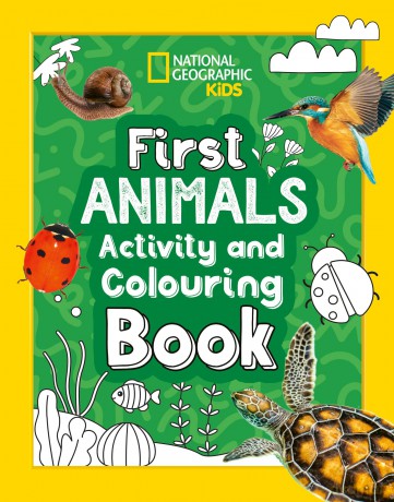 First Animals Activity and Colouring Book (National Geographic Kids) - National Geographic Kids [KSIĄŻKA]
