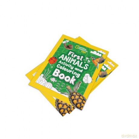 First Animals Activity and Colouring Book (National Geographic Kids) - National Geographic Kids [KSIĄŻKA]