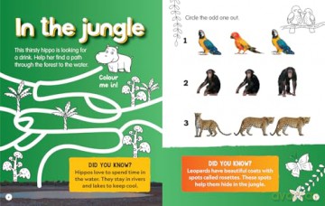 First Animals Activity and Colouring Book (National Geographic Kids) - National Geographic Kids [KSIĄŻKA]