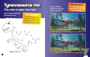First Dinosaurs Activity and Colouring Book (National Geographic Kids) - National Geographic Kids [KSIĄŻKA]