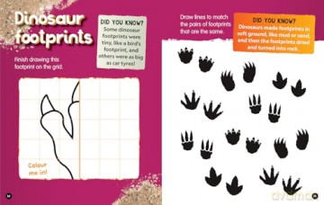 First Dinosaurs Activity and Colouring Book (National Geographic Kids) - National Geographic Kids [KSIĄŻKA]