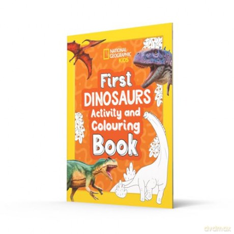 First Dinosaurs Activity and Colouring Book (National Geographic Kids) - National Geographic Kids [KSIĄŻKA]