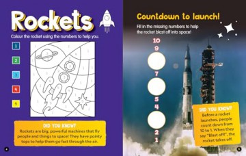 First Space Activity and Colouring Book (National Geographic Kids) - National Geographic Kids [KSIĄŻKA]