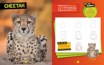 How to Draw Safari Animals: A step-by-step learn to draw book for kids aged 6+ (National Geographic Kids) - National Geographic Kids [KSIĄŻKA]