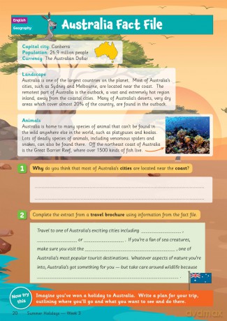 CGP Summer Holidays Activity Workbook - for kids between Year 4 and Year 5 (ages 8-9) (CGP Summer Holiday Workbooks) - CGP Books [KSIĄŻKA]