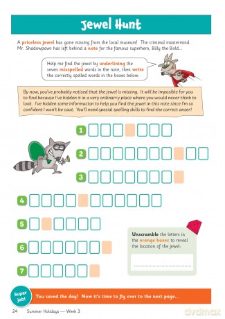 CGP Summer Holidays Activity Workbook - for kids between Year 4 and Year 5 (ages 8-9) (CGP Summer Holiday Workbooks) - CGP Books [KSIĄŻKA]