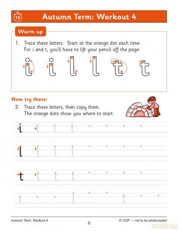 KS1 Year 1 English Handwriting 10-Minute Weekly Workouts (CGP Year 1 English) - CGP Books [KSIĄŻKA]