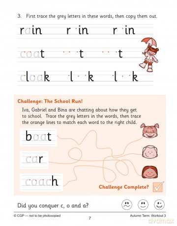 KS1 Year 1 English Handwriting 10-Minute Weekly Workouts (CGP Year 1 English) - CGP Books [KSIĄŻKA]