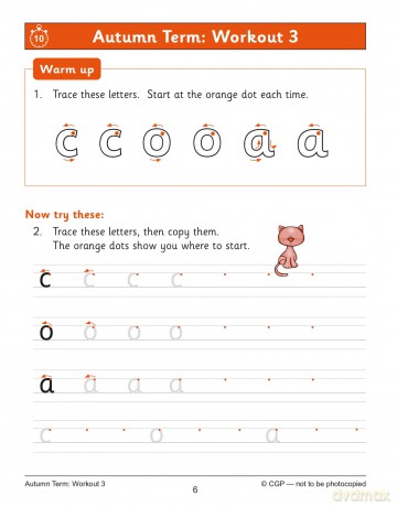 KS1 Year 1 English Handwriting 10-Minute Weekly Workouts (CGP Year 1 English) - CGP Books [KSIĄŻKA]