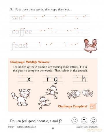 KS1 Year 1 English Handwriting 10-Minute Weekly Workouts (CGP Year 1 English) - CGP Books [KSIĄŻKA]