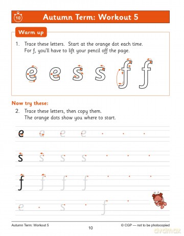 KS1 Year 1 English Handwriting 10-Minute Weekly Workouts (CGP Year 1 English) - CGP Books [KSIĄŻKA]