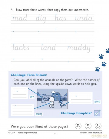 KS1 Year 2 English Handwriting 10-Minute Weekly Workouts (CGP Year 2 English) - CGP Books [KSIĄŻKA]