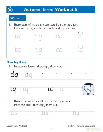 KS1 Year 2 English Handwriting 10-Minute Weekly Workouts (CGP Year 2 English) - CGP Books [KSIĄŻKA]