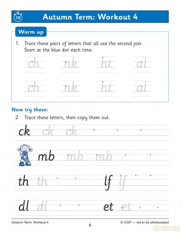 KS1 Year 2 English Handwriting 10-Minute Weekly Workouts (CGP Year 2 English) - CGP Books [KSIĄŻKA]