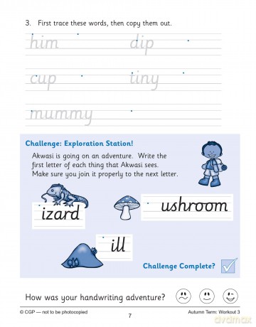 KS1 Year 2 English Handwriting 10-Minute Weekly Workouts (CGP Year 2 English) - CGP Books [KSIĄŻKA]