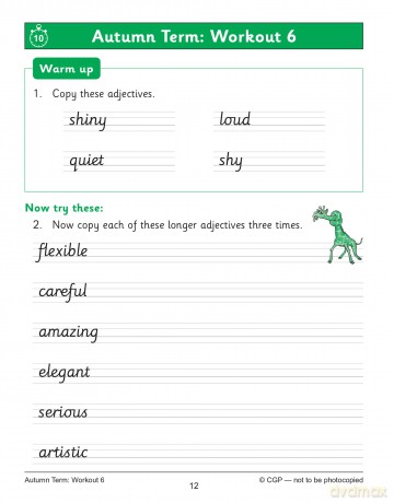 KS2 Year 3 English Handwriting 10-Minute Weekly Workouts (CGP Year 3 English) - CGP Books [KSIĄŻKA]