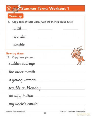 KS2 Year 4 English Handwriting 10-Minute Weekly Workouts (CGP Year 4 English) - CGP Books [KSIĄŻKA]