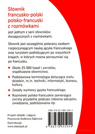 Słownik francusko-polski, polsko-francuski z rozmówkami [KSIĄŻKA]