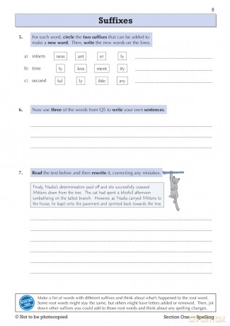 New KS3 Year 7 Spelling, Punctuation and Grammar Targeted Workbook (with answers) - CGP Books [KSIĄŻKA]