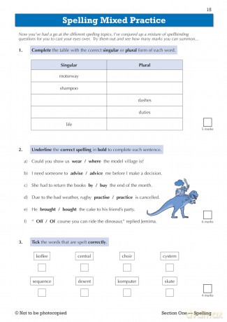 New KS3 Year 7 Spelling, Punctuation and Grammar Targeted Workbook (with answers) - CGP Books [KSIĄŻKA]