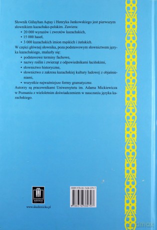 Słownik kazachsko-polski - Henryk Jankowski, Gulayhan Aqtay [KSIĄŻKA]