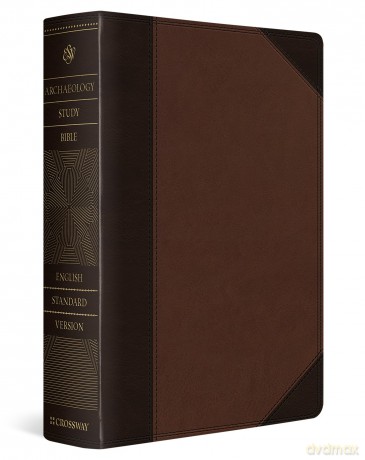 ESV Archaeology Study Bible (TruTone, Brown/Walnut, Portfolio Design): English Standard Version, Trutone, Brown/walnut, Portfolio Design, Archaeology Study Bible With Ribbon Marker - ESV [KSIĄŻKA]