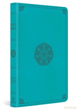 ESV Large Print Value Thinline Bible (TruTone, Turquoise, Emblem Design): English Standard Version, Turquoise, Emblem, TruTone, Value Thinline Bible - ESV Bibles [KSIĄŻKA]