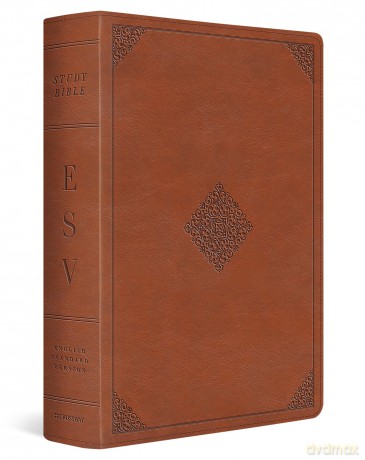 ESV Study Bible (TruTone, English Saddle, Ornament Design): English Standard Version, Trutone, English Saddle, Ornament Design Study Bible With Ribbon Marker - ESV [KSIĄŻKA]