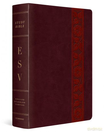 ESV Study Bible, Large Print (TruTone, Mahogany, Trellis Design, Indexed): Esv Study Bible, Large Print, Trutone, Mahogany, Trellis Design, Thumbed Indexed - ESV [KSIĄŻKA]
