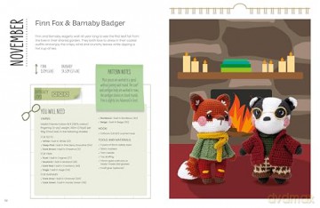 A Year of Amigurumi Friends: 24 cute animals to crochet month-by-month - Andreia Ferreira [KSIĄŻKA]