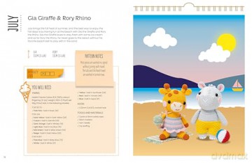A Year of Amigurumi Friends: 24 cute animals to crochet month-by-month - Andreia Ferreira [KSIĄŻKA]