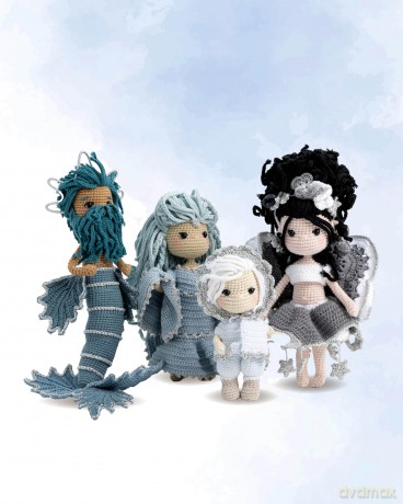 Crochet Dolls Inspired By Nature: 20 amigurumi toys celebrating the beauty of biodiversity - Nathalie Amiel [KSIĄŻKA]